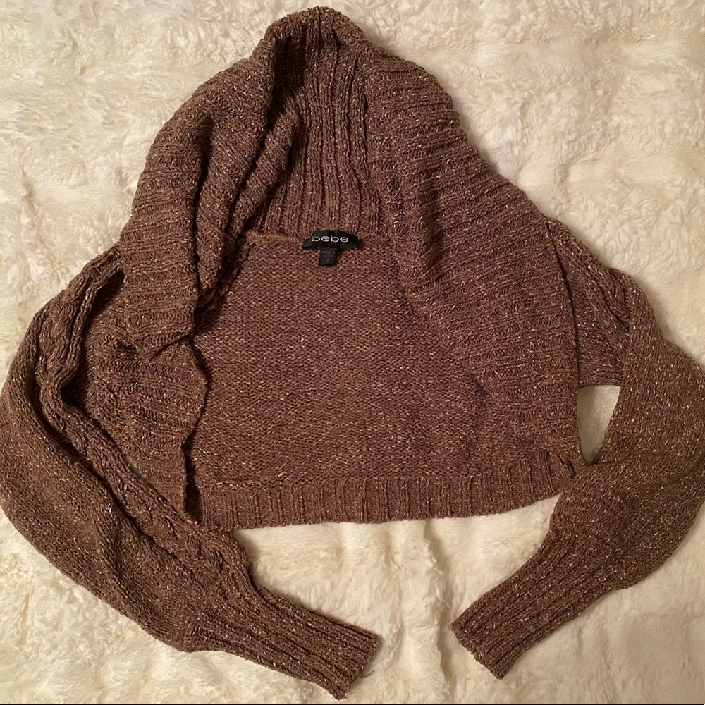 Bebe Short Hooded Shrug